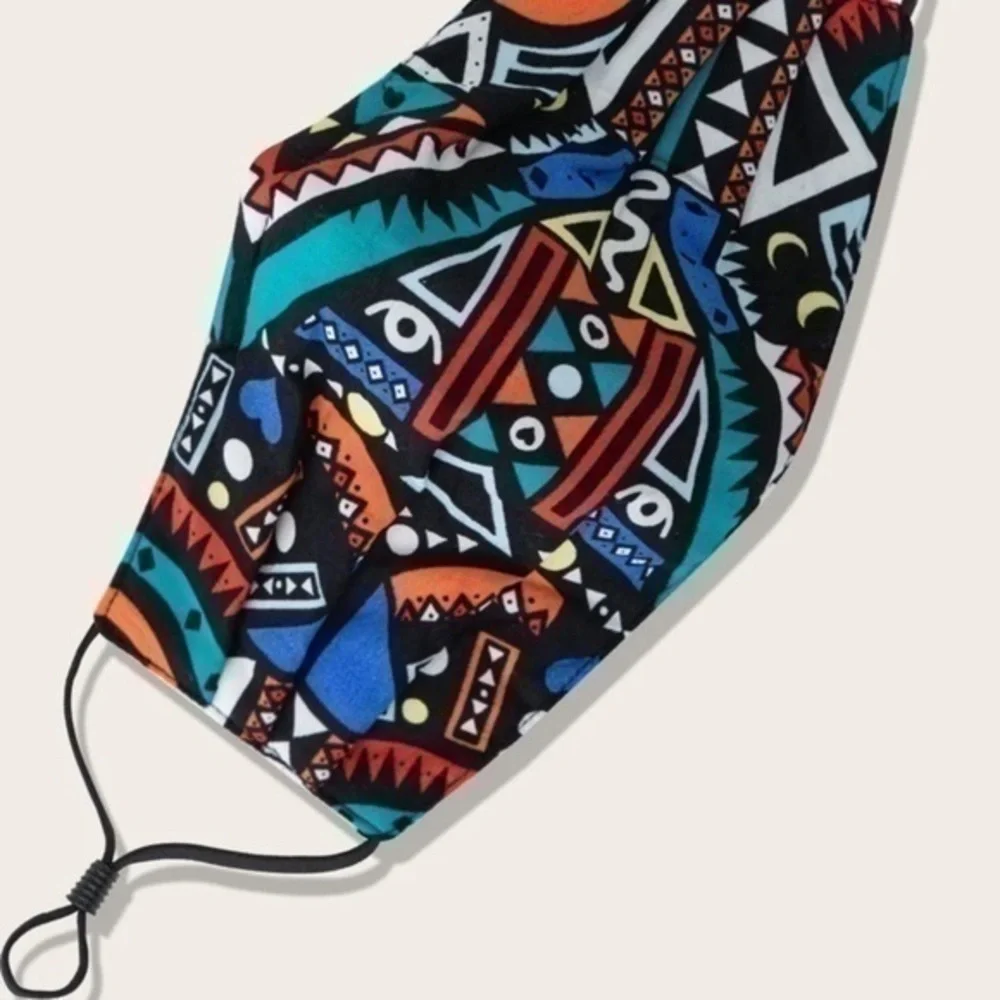 💋 Face mask 😷  Tribal colorful rainbow